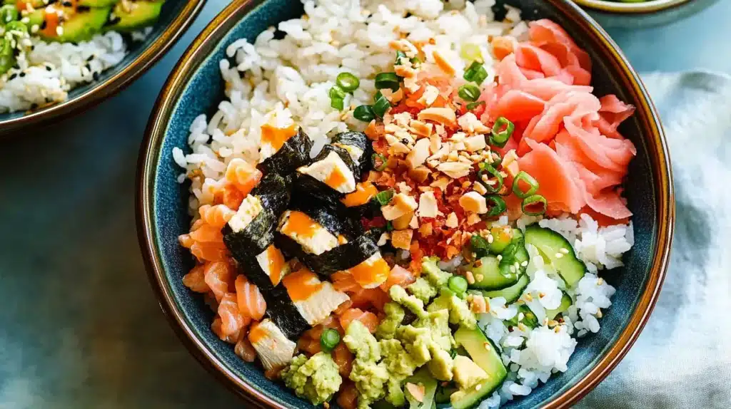 California Roll Sushi Bowl Recipe