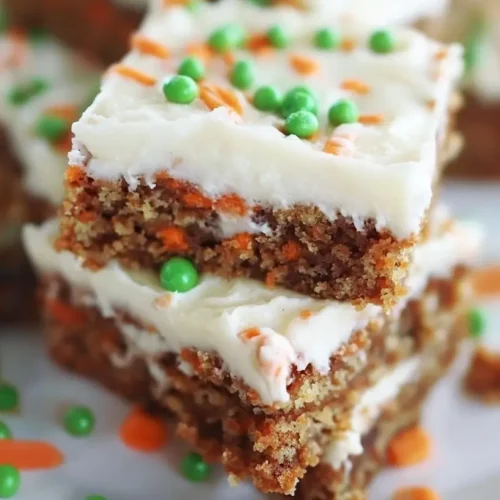 Decadent Carrot Cake Bars With Cream Cheese Frosting Recipe