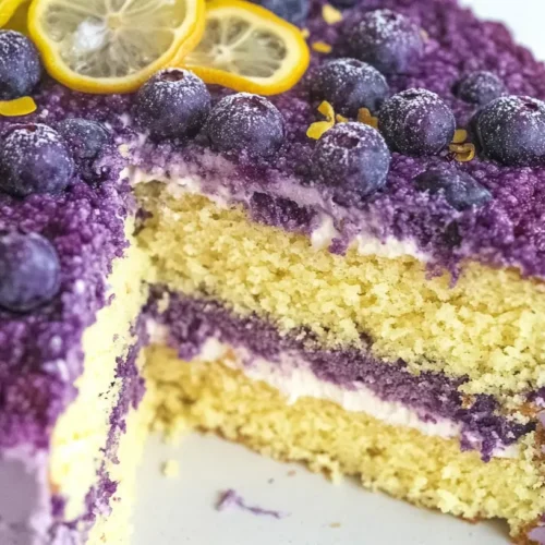 Lemon Blueberry Mascarpone Cake Recipe