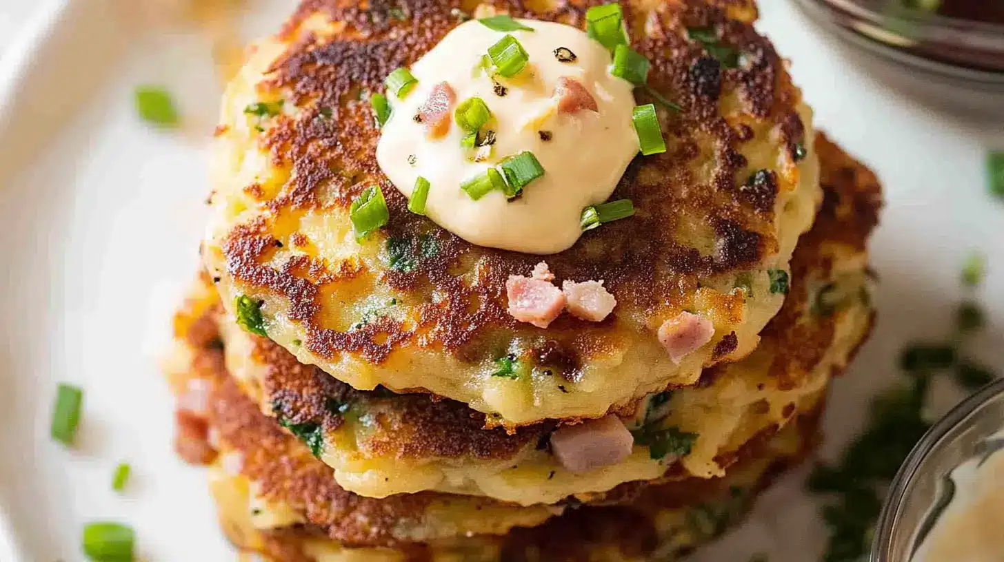 Irresistible Cheese and Ham Pancakes Irresistible Cheese and Ham Pancakes