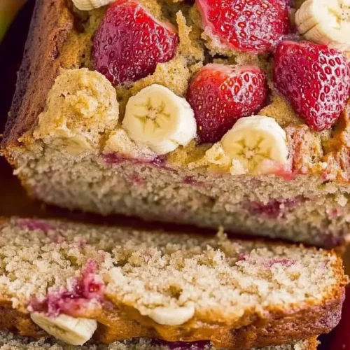 Strawberry Cake Banana Bread Recipe