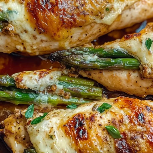 Delicious Asparagus Stuffed Chicken Breast
