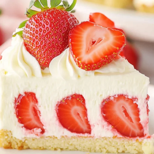 Delicious Strawberry Shortcake Cheesecake
