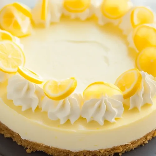 No Bake Lemon Cheesecake