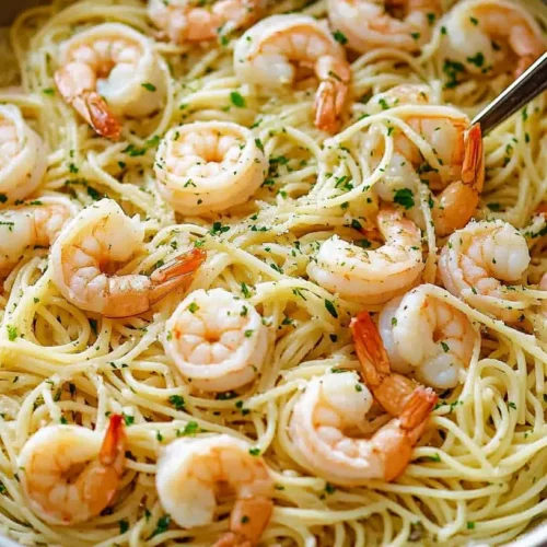 Garlic Shrimp Spaghetti
