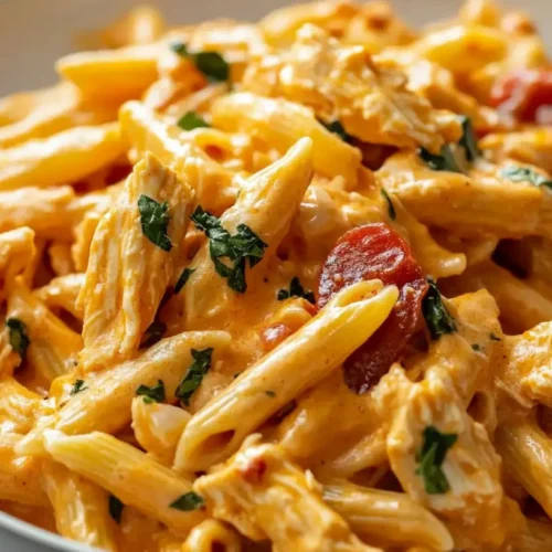 Buffalo Chicken Pasta – One Pot!