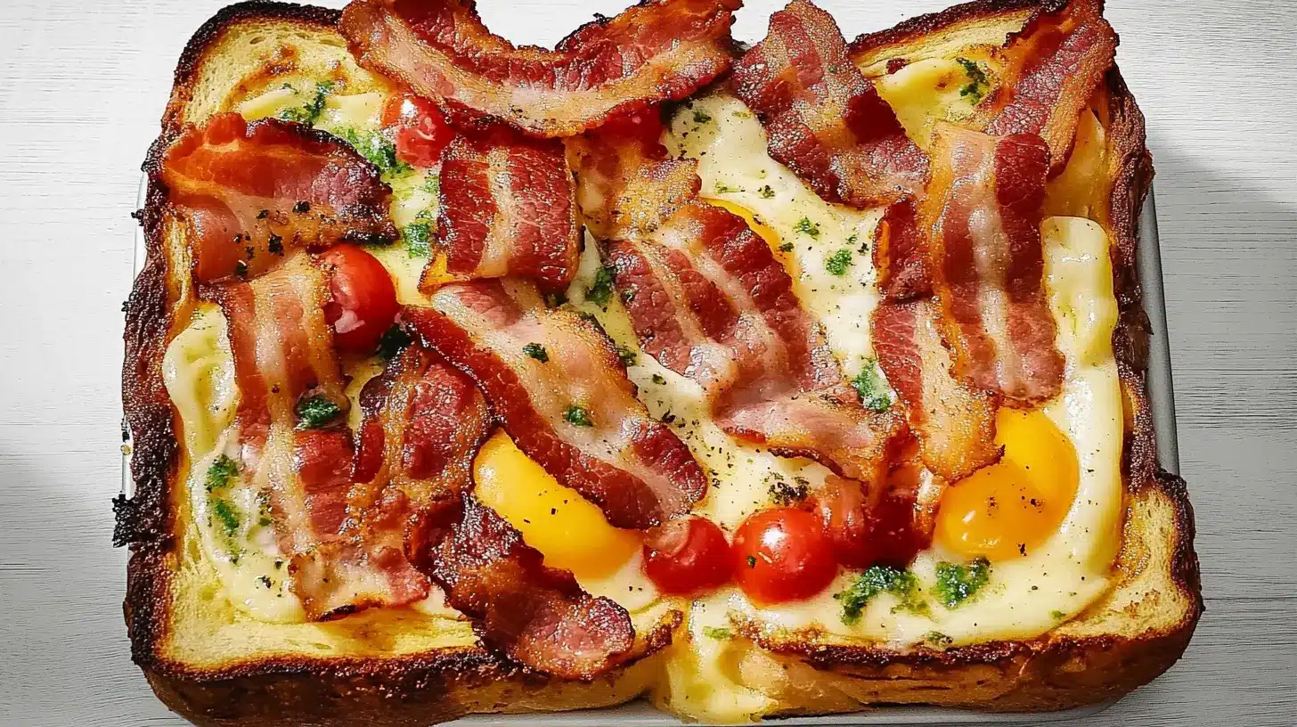 Bacon, Egg, and Cheese Baked French Toast Bacon, Egg, and Cheese Baked French Toast