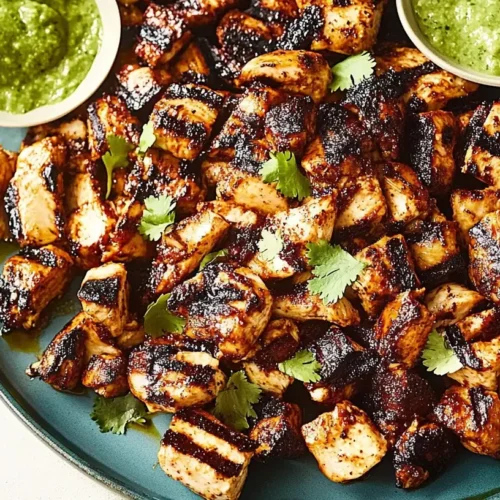 Charred Chile–Marinated Grilled Chicken Tacos