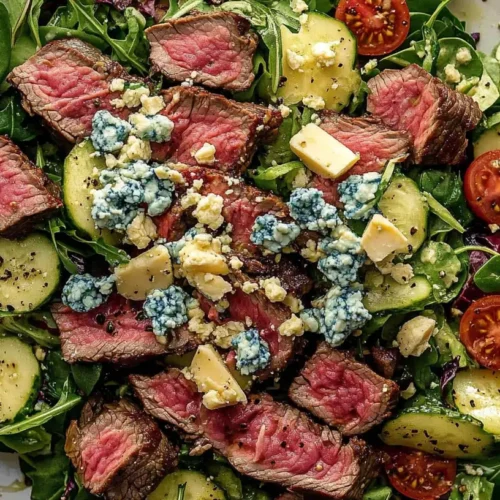 Weeknight Steak Salad with Blue Cheese Vinaigrette