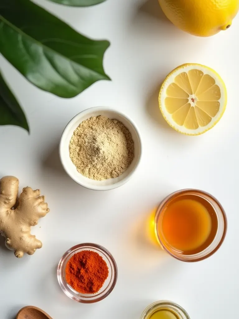 Brazilian Mounjaro Recipe ingredients laid out with clean tropical styling