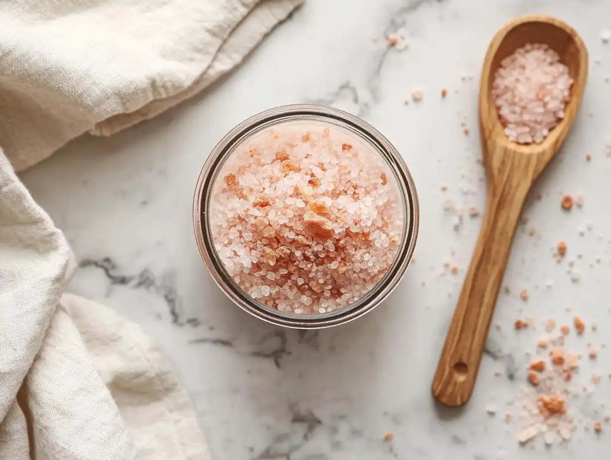 Japanese pink salt recipe featured with colorful ingredients